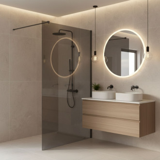 REA Sprchová zástena Flexi Grey / Titan 130 KPL-K99481