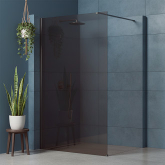 REA Sprchová zástena Flexi Brown / Titan 110 KPL-K99471