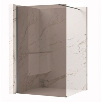 REA Sprchová zástena Flexi Brown / Titan 110 KPL-K99471