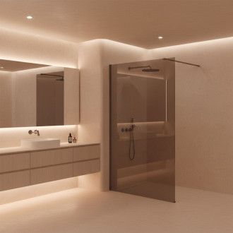 REA Sprchová zástena Flexi Brown / Titan 120 KPL-K99470