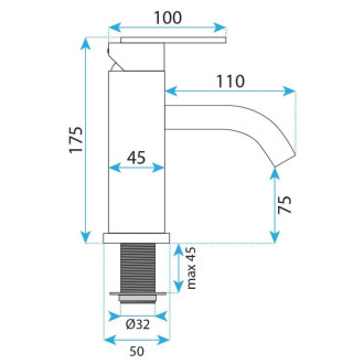 REA Kúpeľňová batéria Ontario Brush Copper REA-B0970
