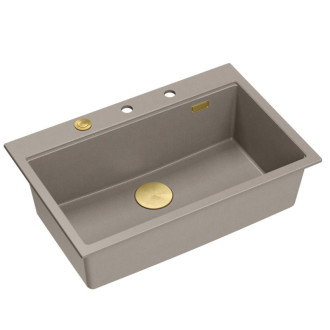 REA Granitový drez MARC 110 WORKSTATION Beige ZLE-09046