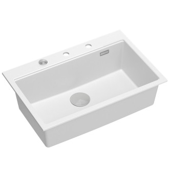 REA Granitový drez MARC 110 WORKSTATION White ZLE-09062