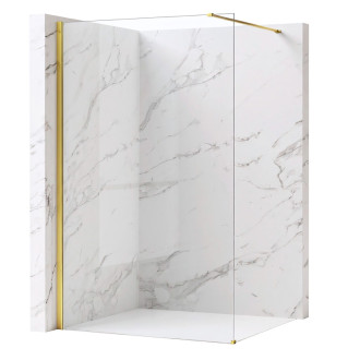 REA Sprchová zástena Flexi Transparent / Gold 120 KPL-K99560