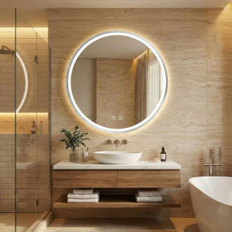 REA Zrkadlo LED 50cm MMJ BRUSH SILVER HOM-06549