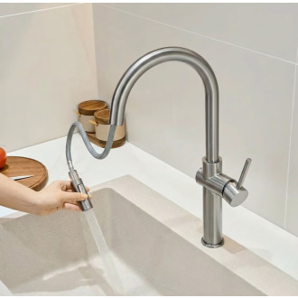 REA Kuchynská batéria Fresh High BRUSH NICKEL REA-B6330