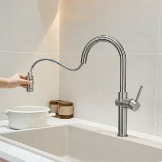 REA Kuchynská batéria Fresh High BRUSH NICKEL REA-B6330