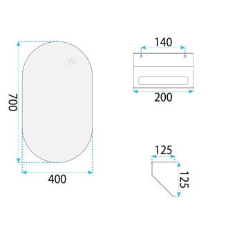 REA Sada kúpeľňového nábytku s umývadlom Toledo 60cm White REA-M0018