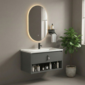 REA Sada kúpeľňového nábytku s umývadlom Toledo 80cm Grey REA-M0025