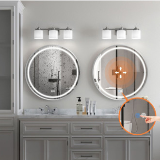 REA Zrkadlo LED 90cm MMJ BRUSH SILVER HOM-06550