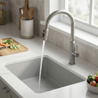 REA Kuchynská batéria Master Brush Nickel REA-B7205