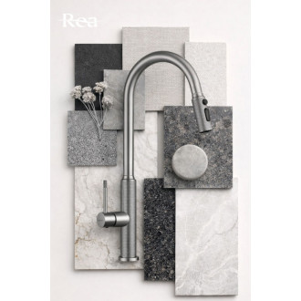 REA Kuchynská batéria Master Brush Nickel REA-B7205