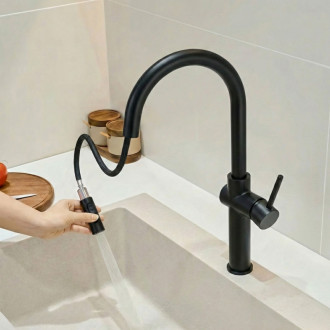 REA Kuchynská batéria Fresh High Black REA-B7200