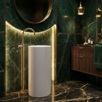 REA Voľne stojaca batéria LUNGO Brush Gold REA-B4304