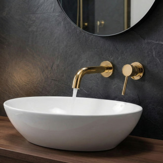 REA Výtokové rameno pre podomietkovú batériu Lungo 20 cm Gold REA-63210