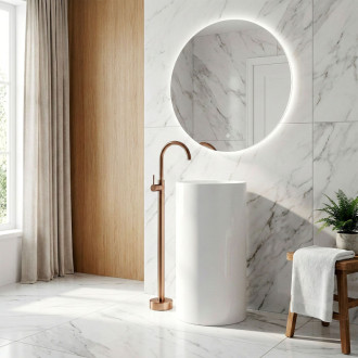 REA Voľne stojaca batéria LUNGO Brush Copper REA-B4303