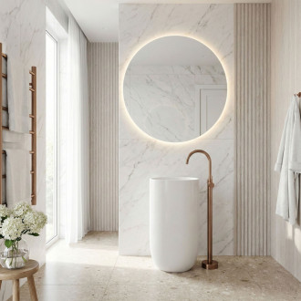 REA Voľne stojaca batéria LUNGO Brush Copper REA-B4303