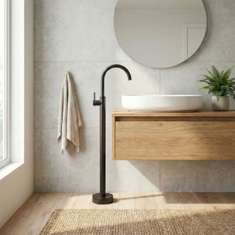 REA Voľne stojaca batéria LUNGO Black REA-B4302