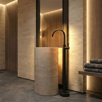 REA Voľne stojaca batéria LUNGO Black REA-B4302