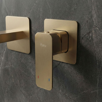 REA Podomietková vaňová batéria Arlo Brush Gold REA-B5611