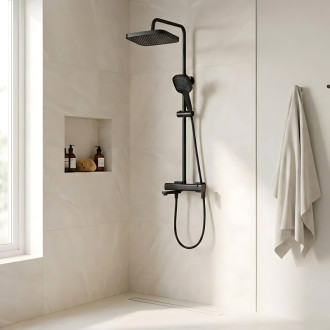 REA Sprchový set Arlo Black REA-P7440