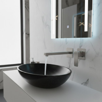 REA Podomietková vaňová batéria Arlo Brush Nickel REA-B5610