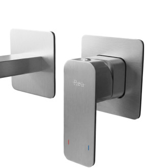 REA Podomietková vaňová batéria Arlo Brush Nickel REA-B5610