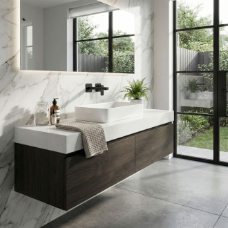 REA Podomietková vaňová batéria Arlo Black REA-B5609