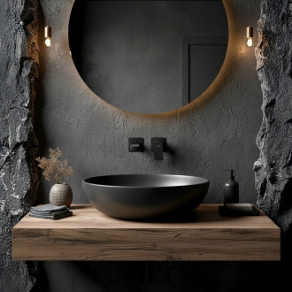 REA Podomietková vaňová batéria Arlo Black REA-B5609