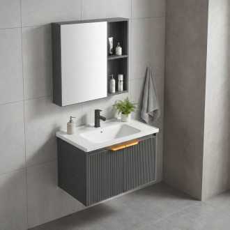 REA Sada kúpeľňového nábytku s umývadlom Marti 60cm Grey REA-M0031