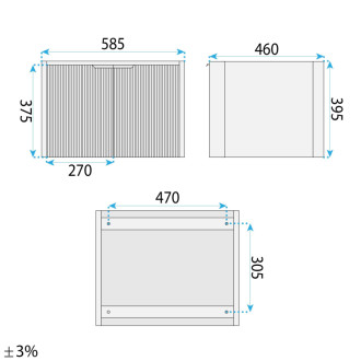 REA Sada kúpeľňového nábytku s umývadlom Mario 60cm Beige REA-M0030