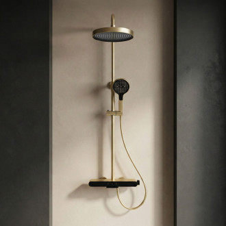 REA Sprchový set Farel Brush Gold REA-P0355