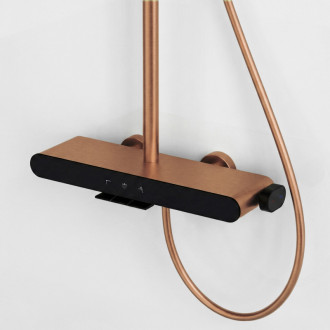 REA Sprchový set Farel Brush Copper REA-P0357