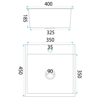 REA Oceľový drez Leo 40 BRUSH COPPER ZLE-06016