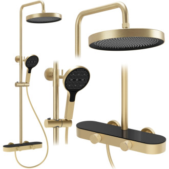 REA Sprchový set Creo Brush Gold REA-P0361