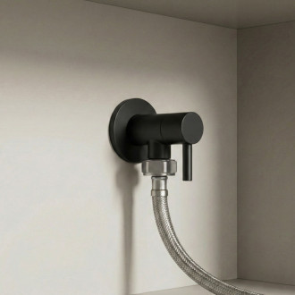 REA "Rohový ventil 1/2"" x 3/4"" Black" REA-12003