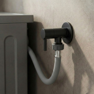 REA "Rohový ventil 1/2"" x 3/4"" Black" REA-12003