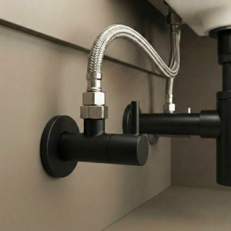 REA "Rohový ventil 1/2"" x 3/8"" Black" REA-12002