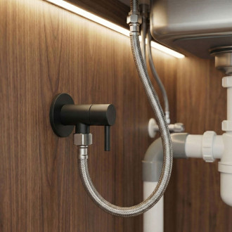 REA "Rohový ventil 1/2"" x 3/8"" Black" REA-12002