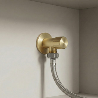 REA "Rohový ventil 02 1/2"" x 3/4"" Brush Gold" REA-12011