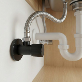 REA "Rohový ventil 02 1/2"" x 3/8"" Black" REA-12008