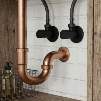 REA "Rohový ventil 02 1/2"" x 3/8"" Black" REA-12008