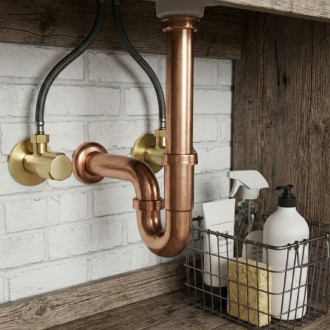 REA "Rohový ventil 02 1/2"" x 3/8"" Brush Gold" REA-12006