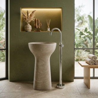 REA Voľne stojace batérie LUNGO Chrome REA-B4306