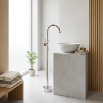 REA Voľne stojace batérie LUNGO Chrome REA-B4306