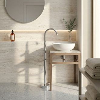 REA Voľne stojace batérie LUNGO Chrome REA-B4306