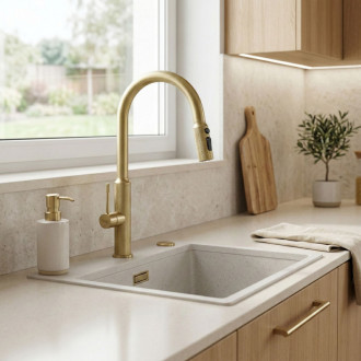 REA Kuchynská batéria Master Brush Gold REA-B7204