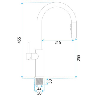 REA Kuchynská batéria Master Brush Gold REA-B7204