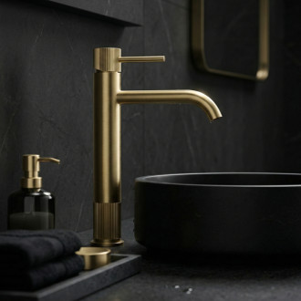 REA Kúpeľňová batéria Lungo Stripe Brush Gold REA-B8051