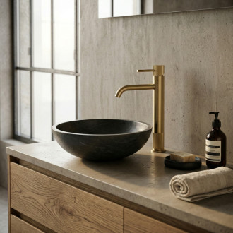 REA Kúpeľňová batéria Lungo Stripe Brush Gold REA-B8051